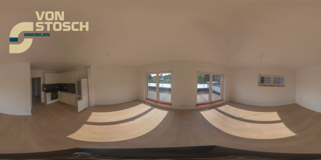 Virtueles Homestaging neubau Vermietung 360 Grad Rundgang 